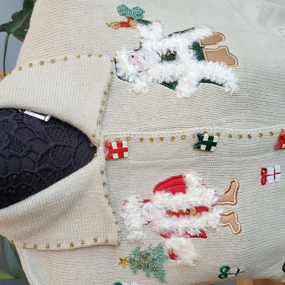 SALE!! Vintage Storybook Knits Sweater "Gifts From Santa" NWT! - Picture 10 of 13